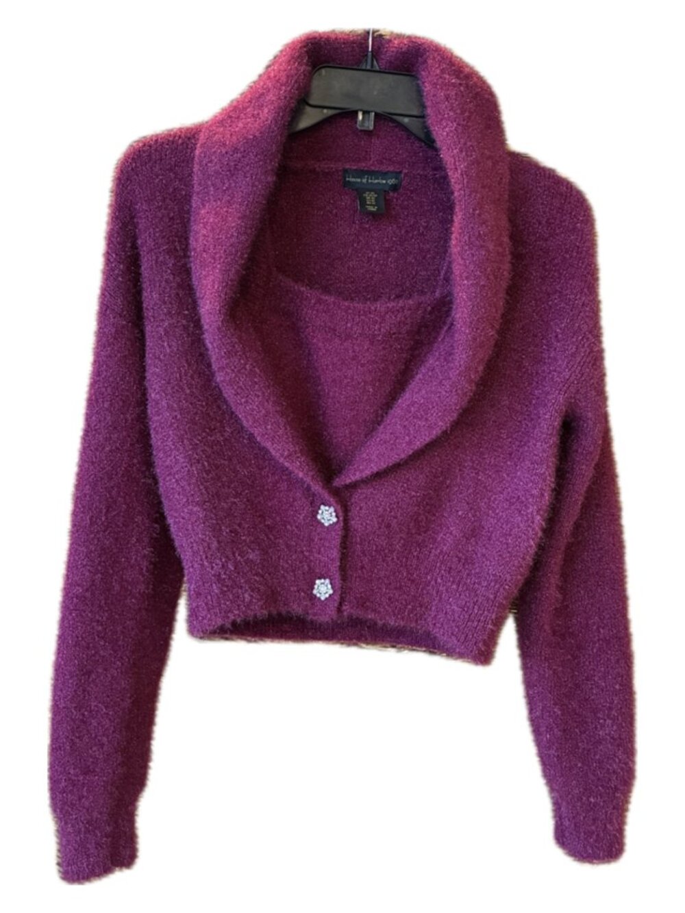 House of Harlow 1960 -NWOT-Burgundy Cardigan & Tank Top Sweater Set- XS